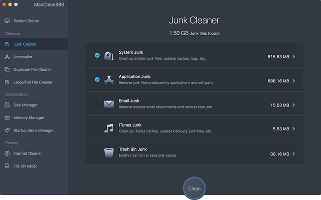 space cleaner mac for free